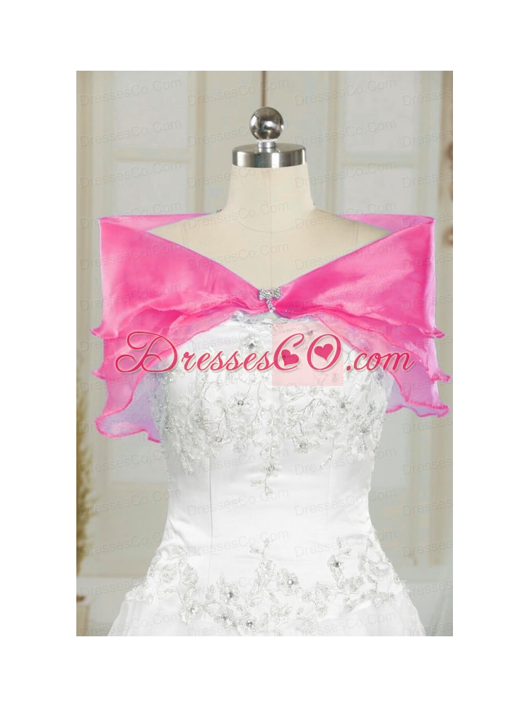 Classic Fuchsia Quinceanera Dress with Beading and   Appliques for