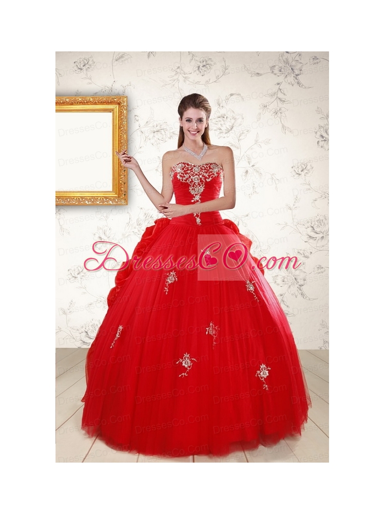 Classic Quinceanera Dress with   Appliques