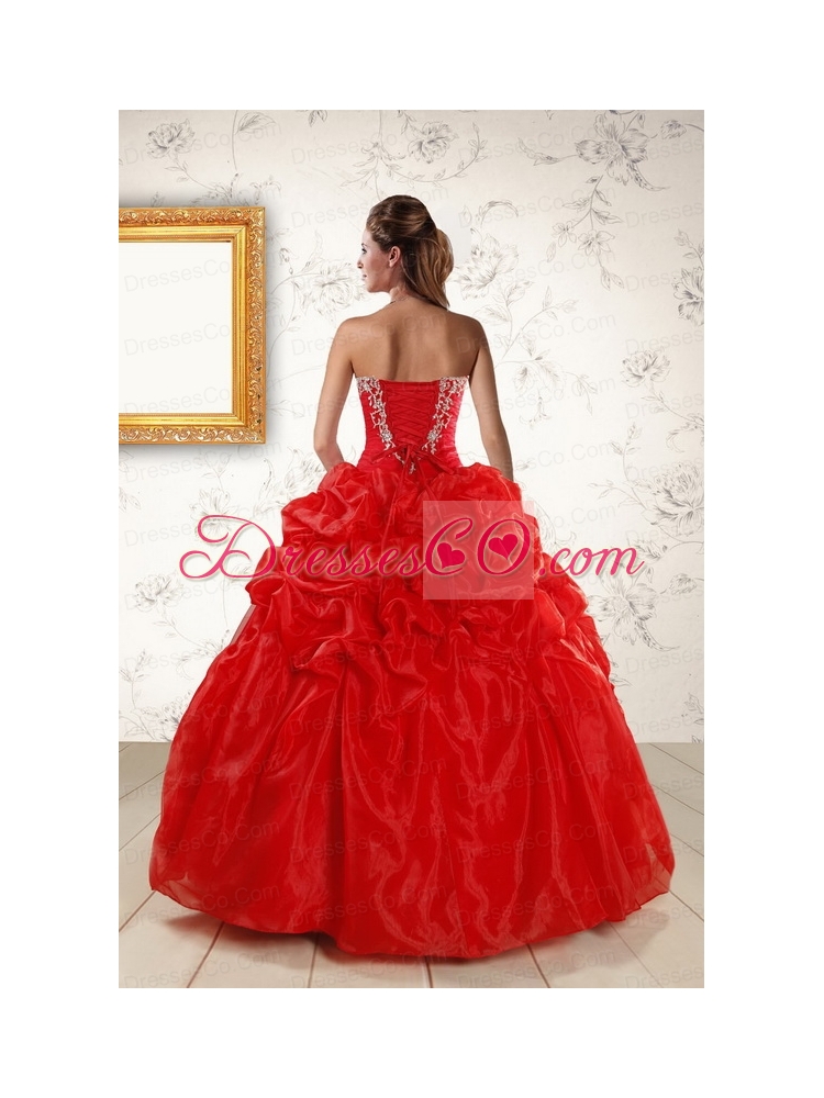 Classic Quinceanera Dress with   Appliques