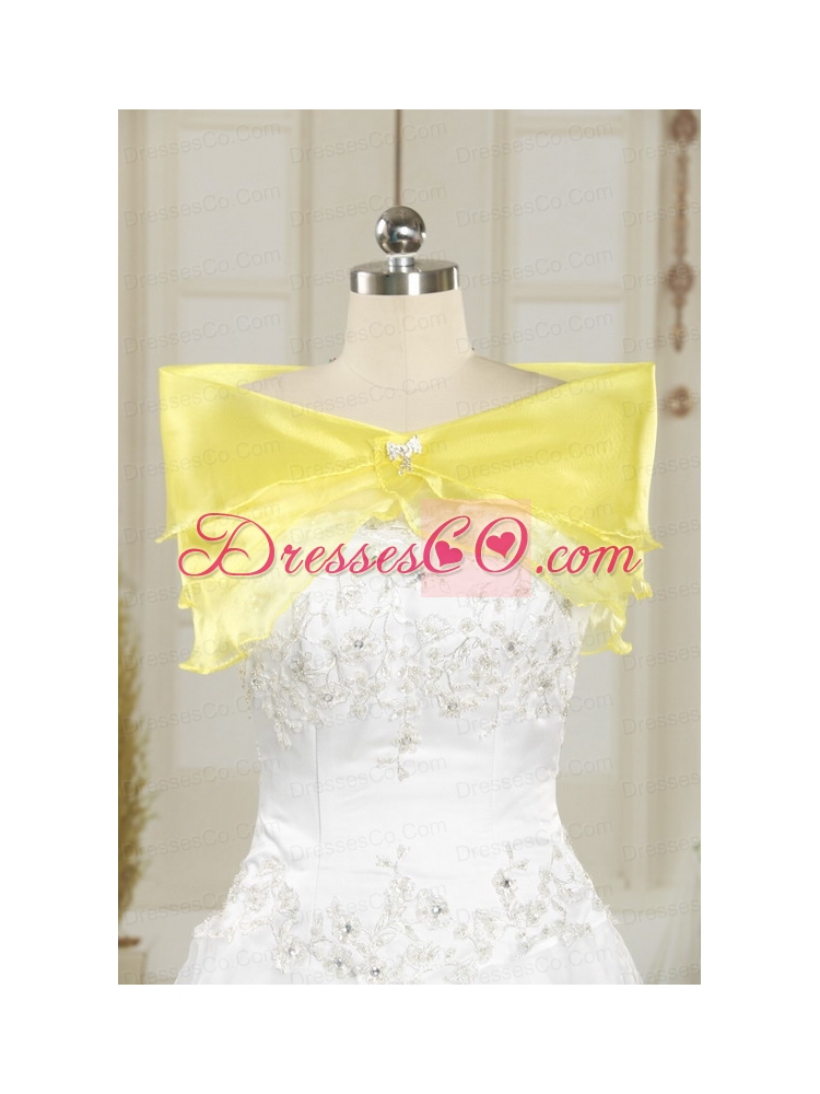 Colorful Quinceanera Dress with Appliques and   Ruffled Layers