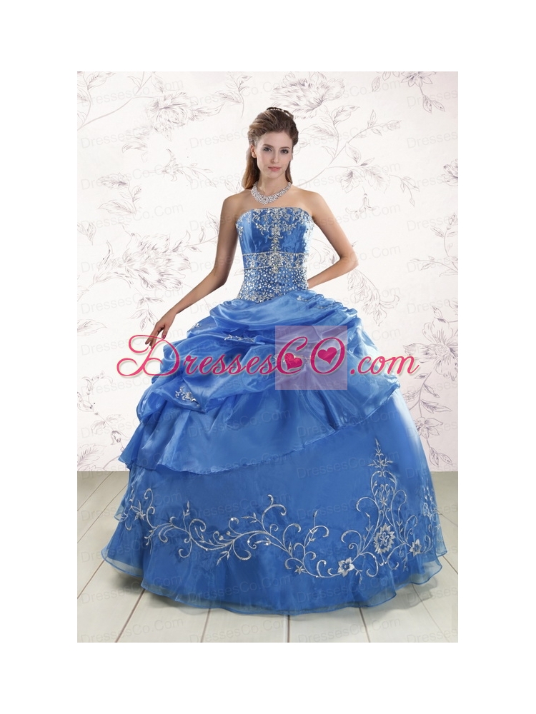 Appliques Elegant Royal Blue Quinceanera DressFor