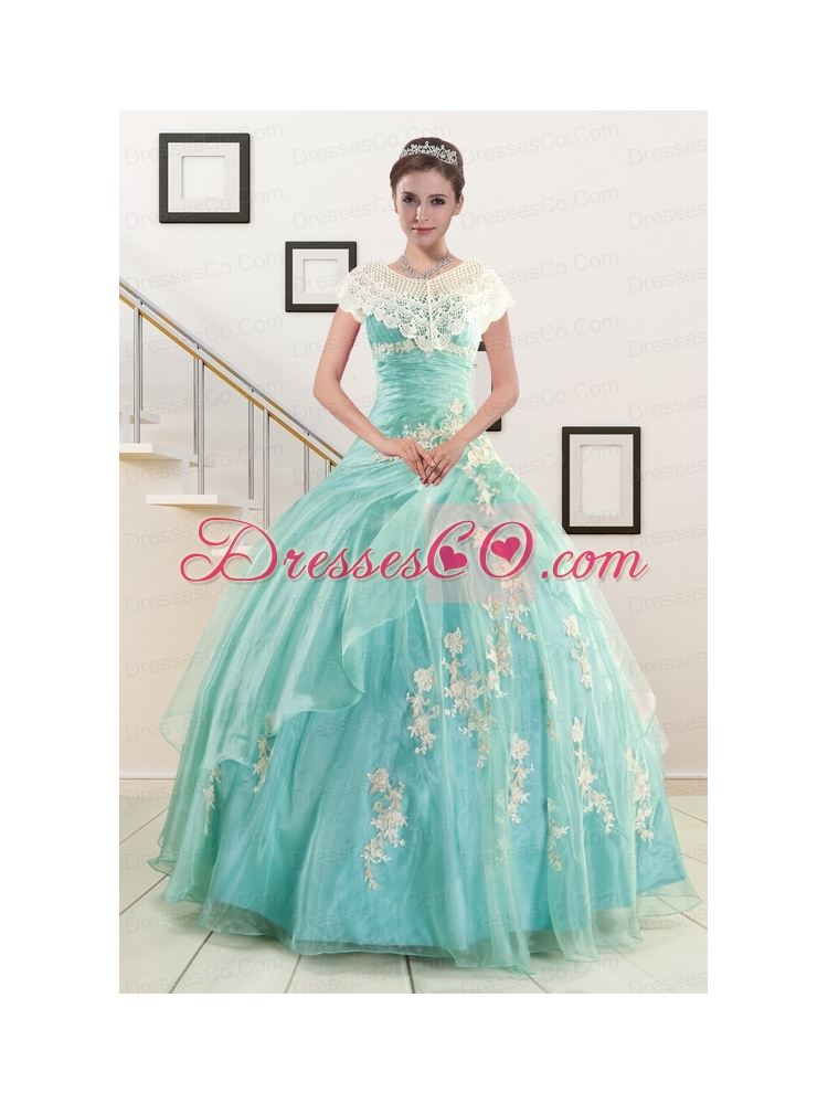Ball Gown Elegant Quinceanera Dress with   Appliques