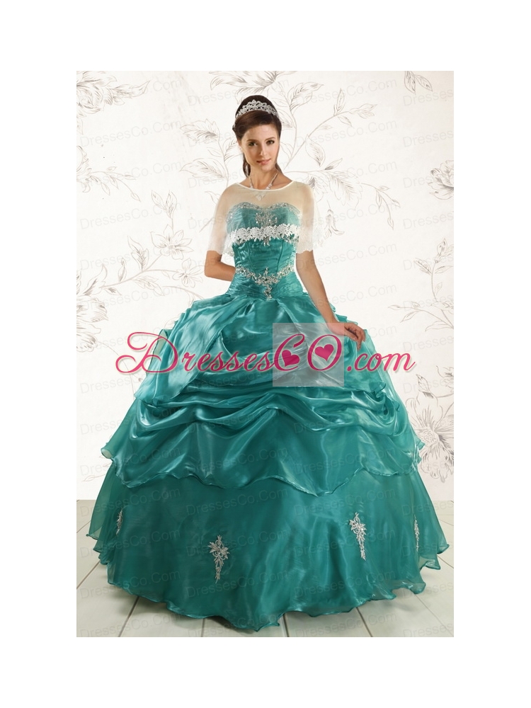 New Style Ball Gown Unique Quinceanera   Dress with Appliques