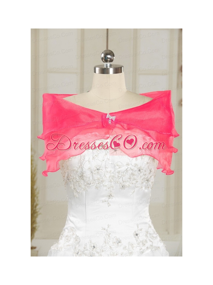 Pretty Ball Gown Organza Quinceanera Dress  with Beading and Ruffles