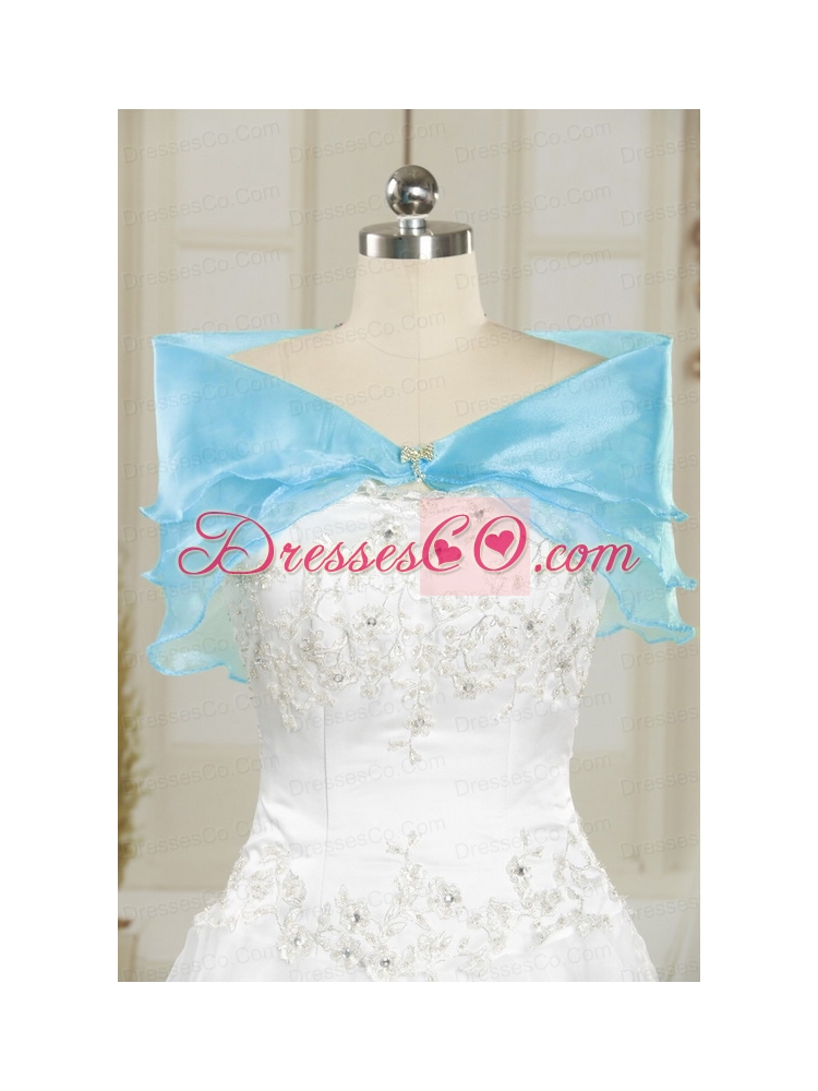Unique Ball Gown Quinceanera Dress   in Baby Blue