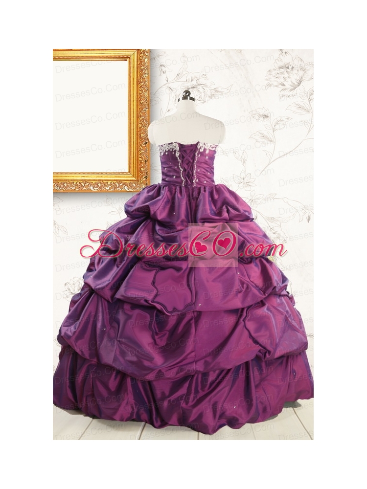 Ball Gown Sweet Sixteen Dress with Appliques