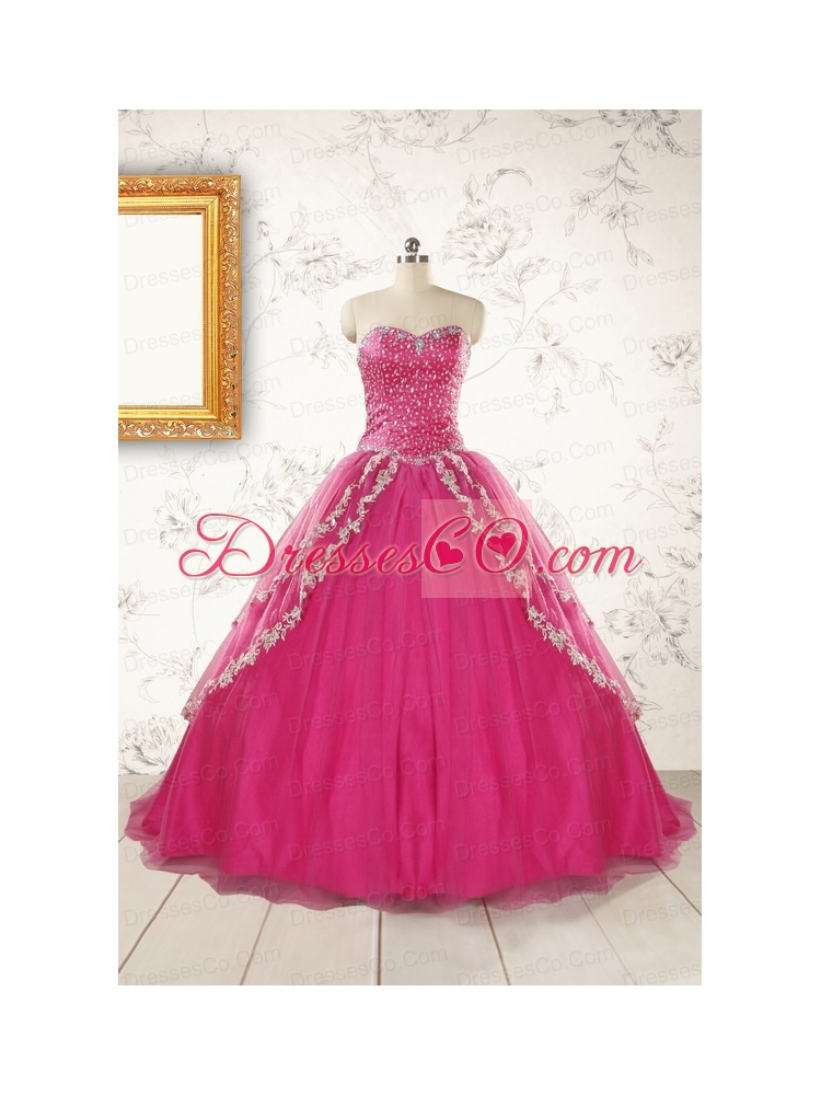 Sweep Train Trendy Quinceanera Dress with Sequins and Appliques