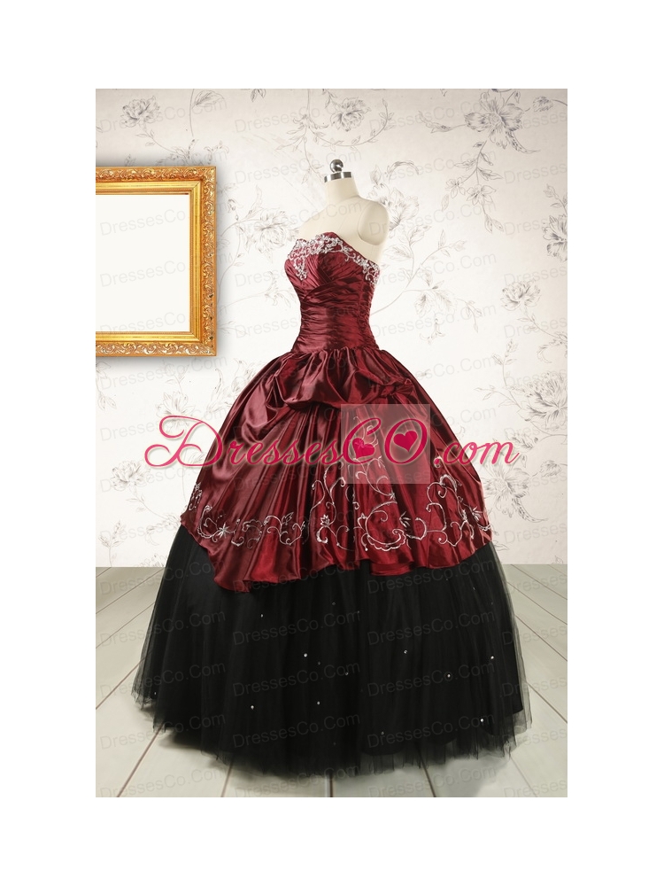 Formal Ball Gown Embroidery Quinceanera Dress with Sweetheart