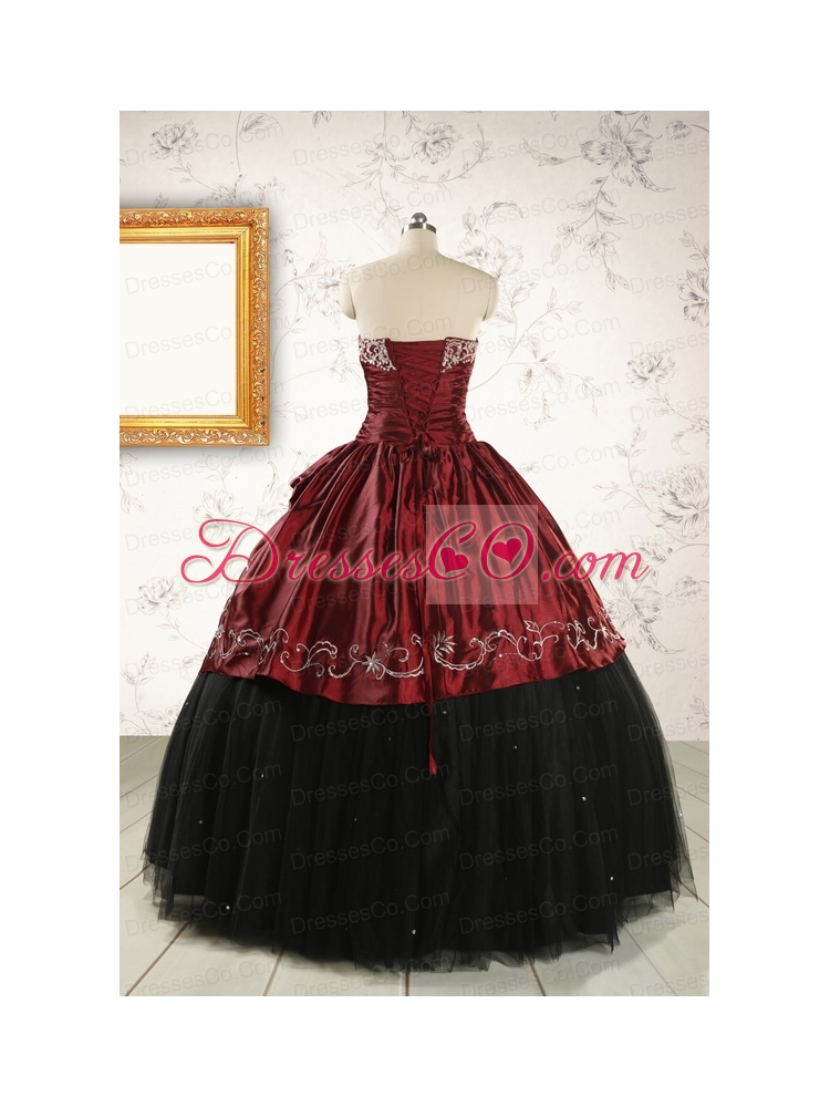 Formal Ball Gown Embroidery Quinceanera Dress with Sweetheart