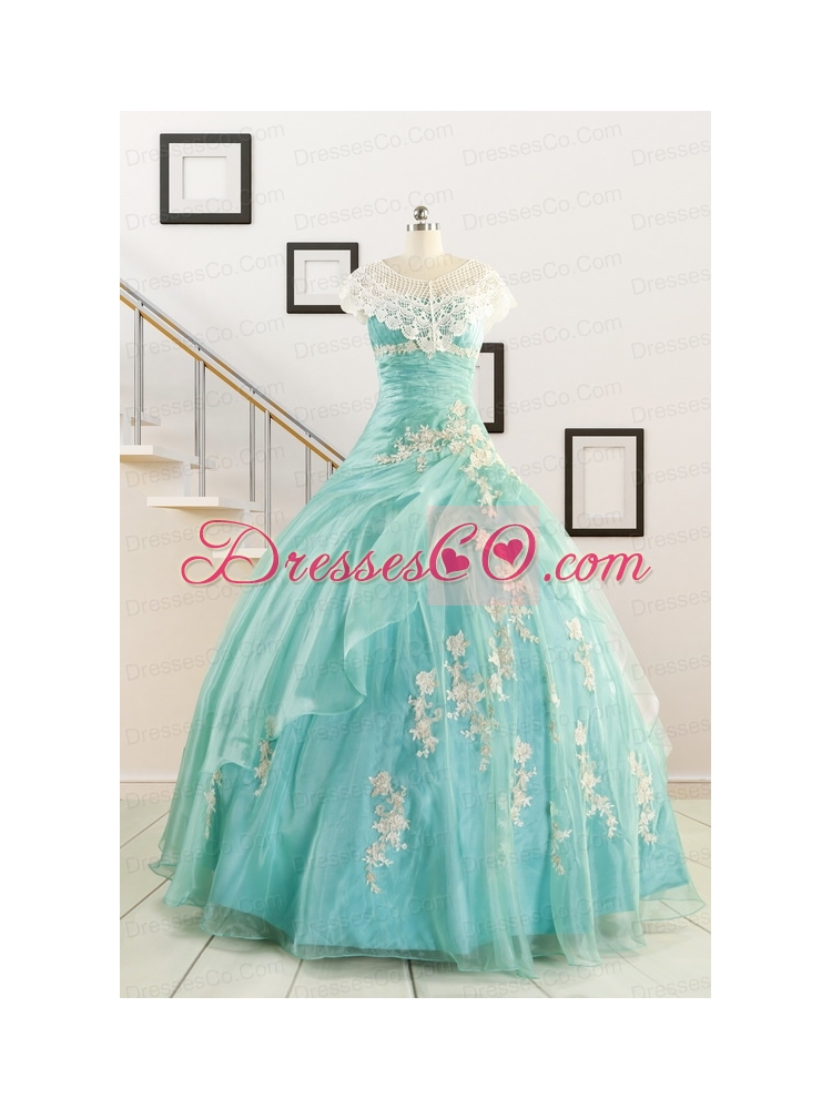 Ball Gown Cheap Quinceanera Dress with Appliques