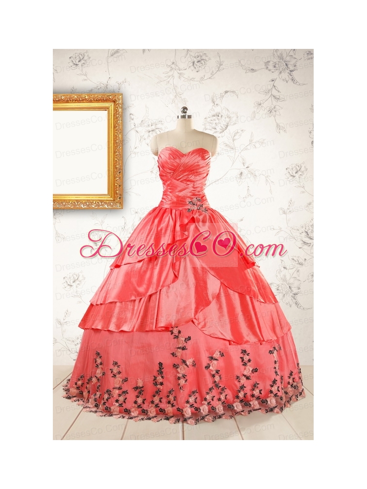 Exquisite Quinceanera Gowns with Ruching and Appliques