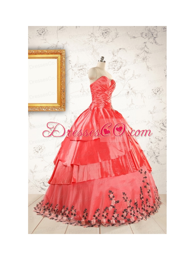 Exquisite Quinceanera Gowns with Ruching and Appliques