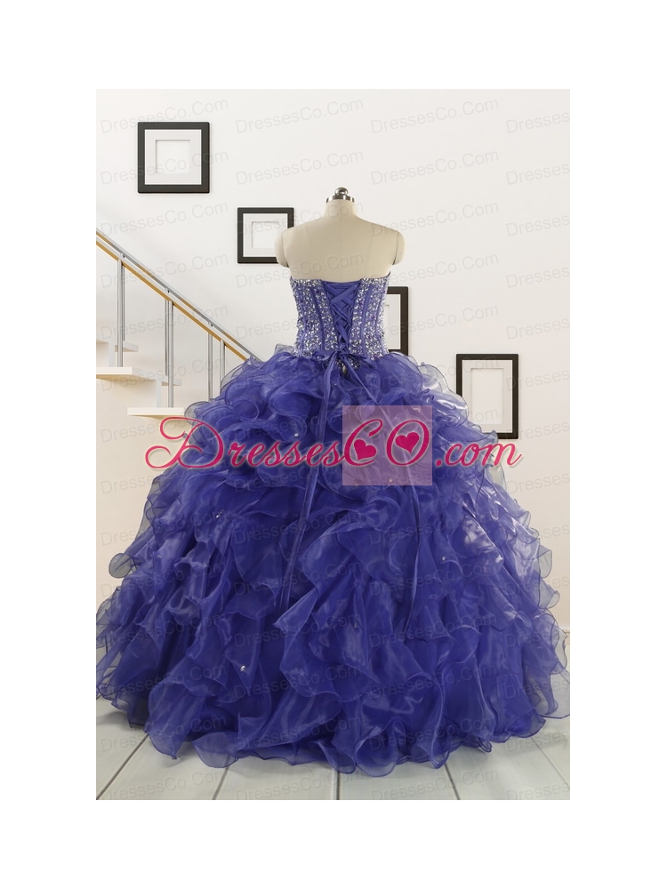 Pretty Quinceanera Dress with Sequins and Ruffles