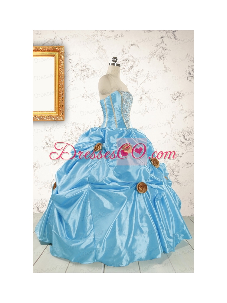 New Style Aqua Blue Quinceanera Dress with Beading