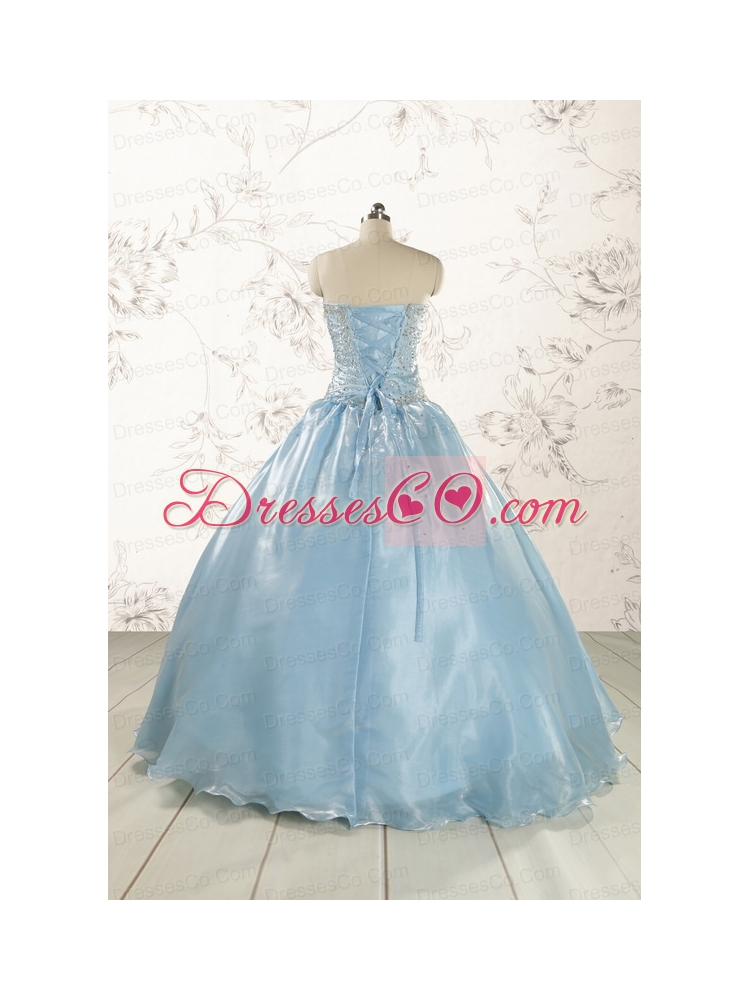 New Style  Strapless Sweet 15 Dress with Beading
