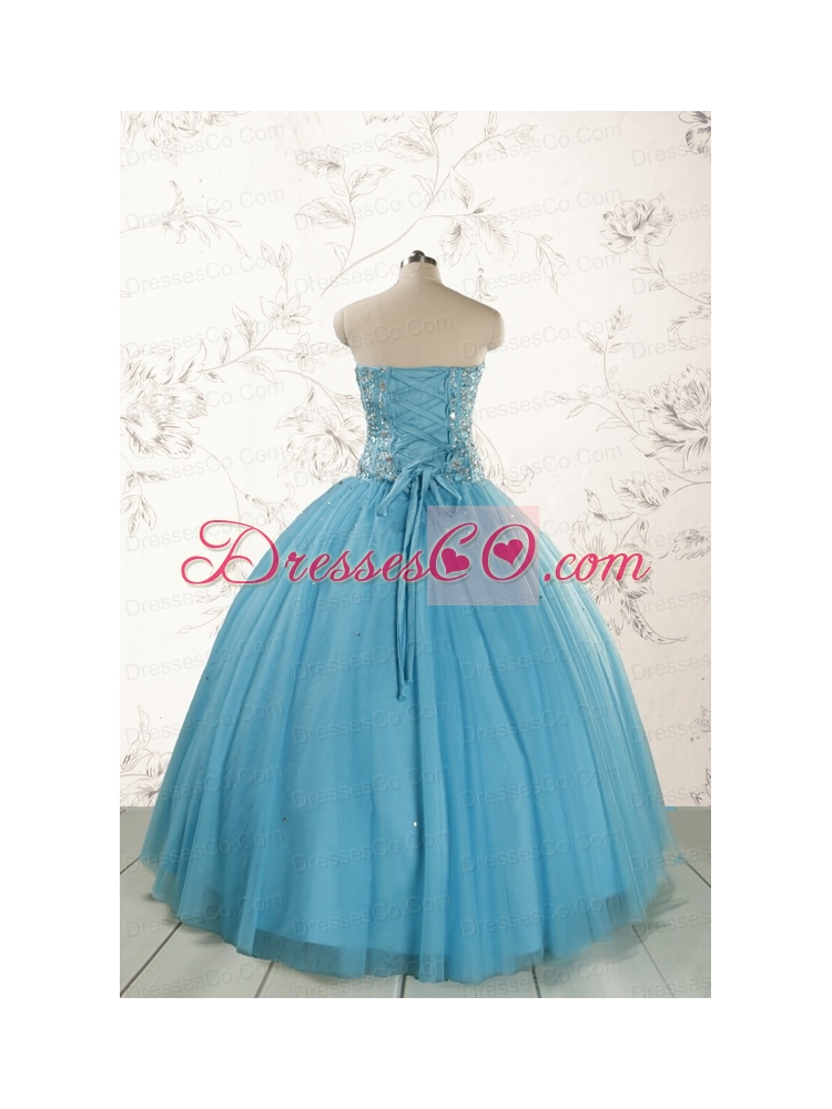 Ball Gown  Baby Blue Quinceanera Dress with Sweetheart