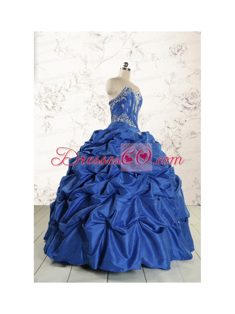 Elegant Beading Quinceanera Dress in Royal Blue for