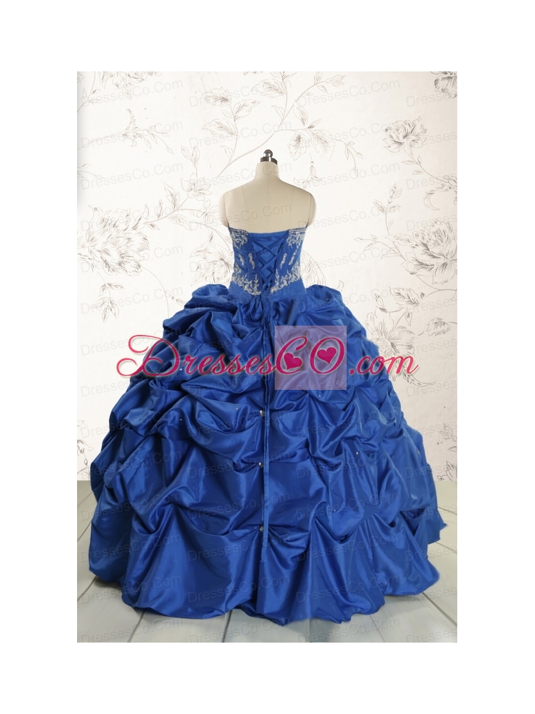 Elegant Beading Quinceanera Dress in Royal Blue for
