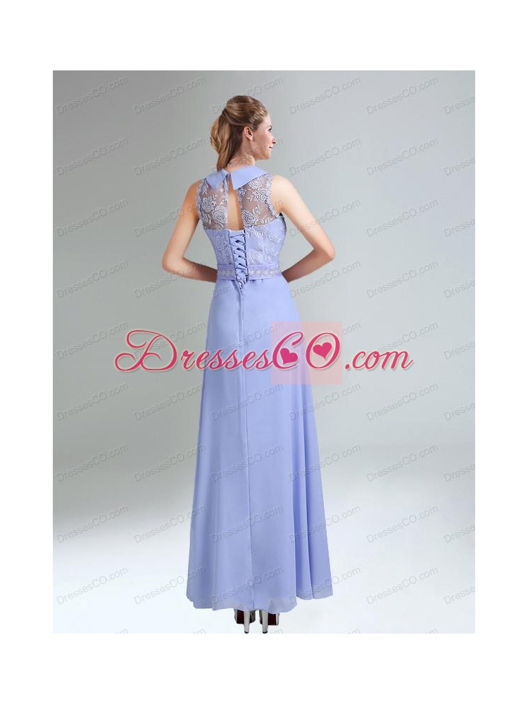 Empire Lace Up Bridesmaid Dress Belt and Lace