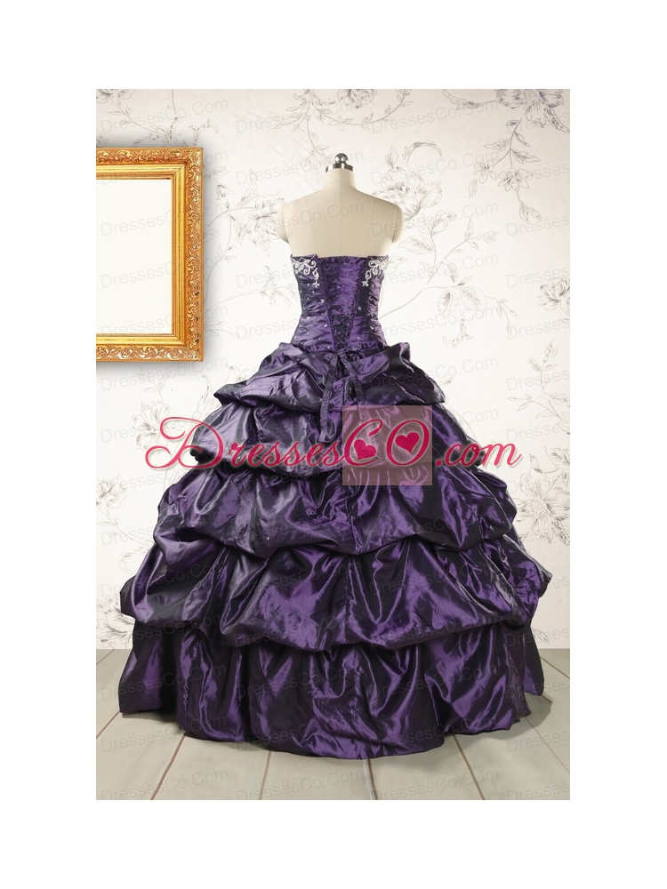 Modern Purple Quinceanera Dress with Appliques