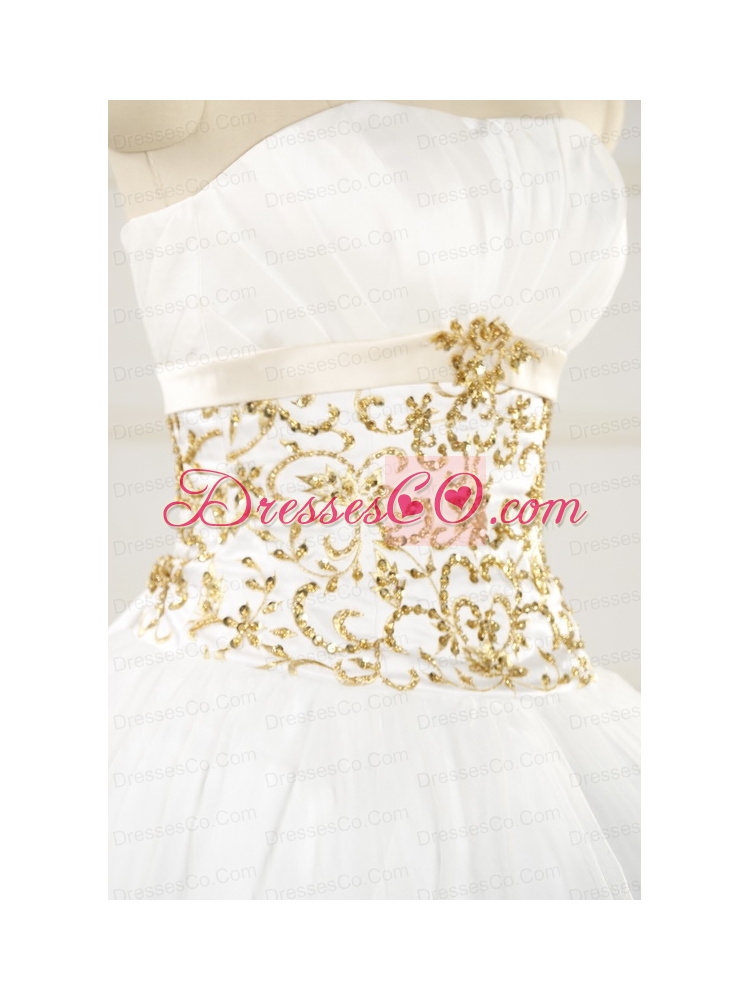 Spring Sweet Beading White Quinceanera Dresses