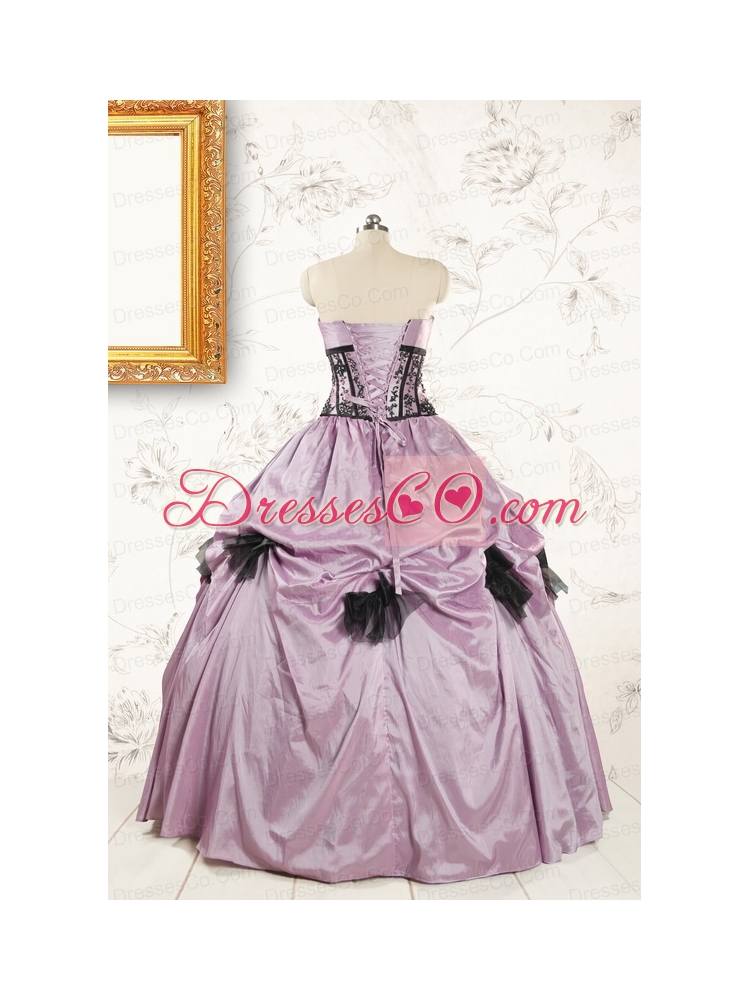Cheap Strapless Quinceanera Dress with Appliques and Ruffles