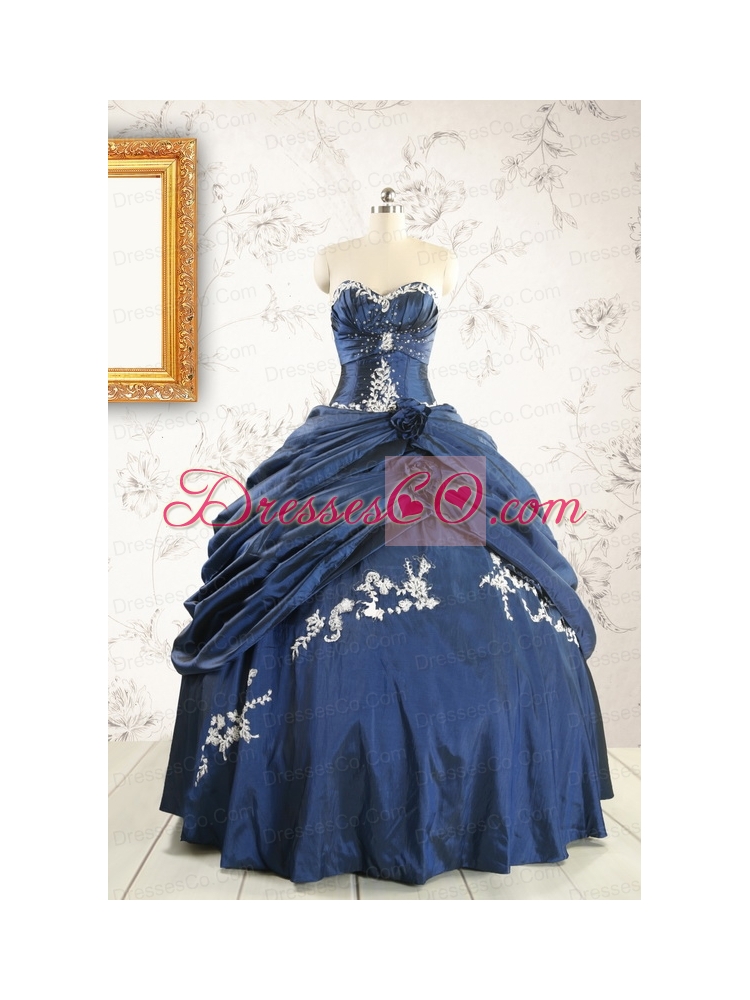 Gorgeous Ball Gown Quinceanera Dress in Navy Blue