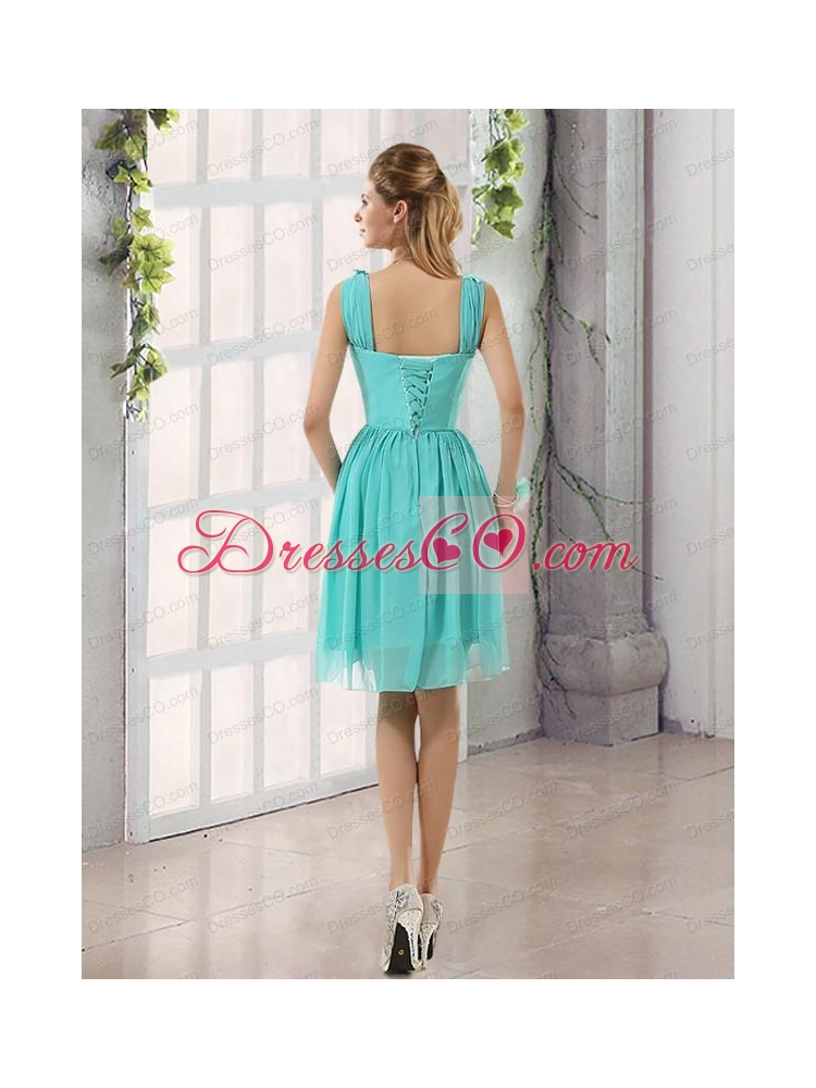 Straps Ruching A Line  Elegant Bridesmaid Dress