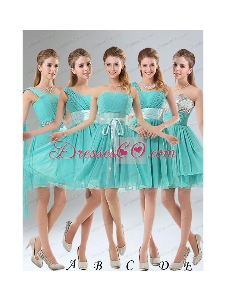 Perfect Belt Ruching A Line Bridesmaid Dress for
