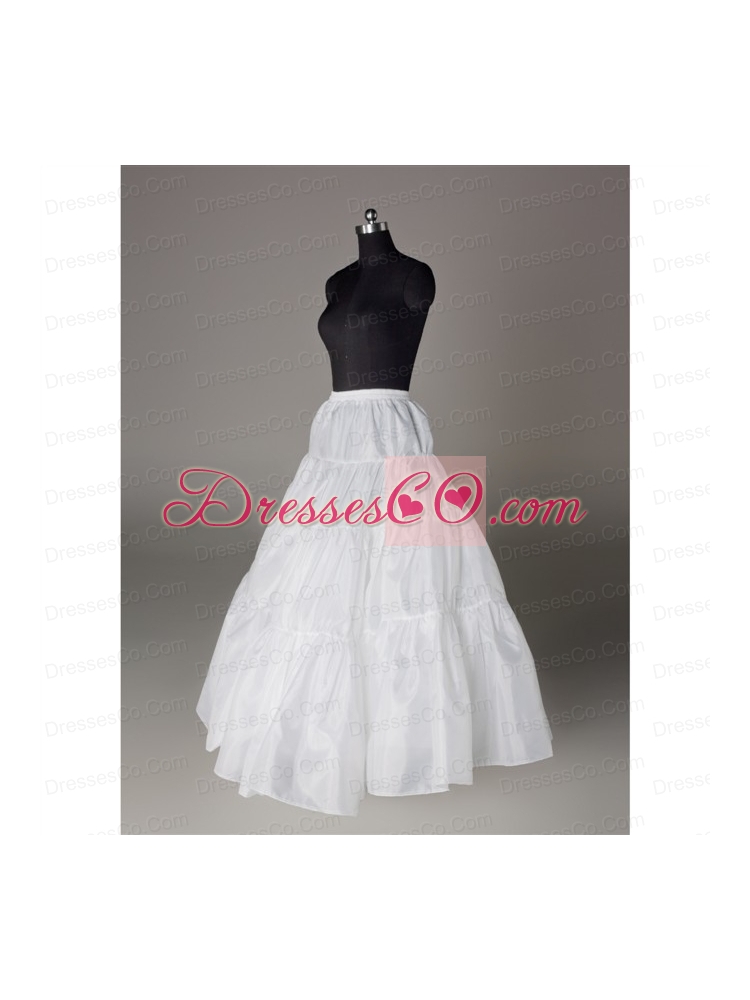 Luxurious Organza Ball Gown Floor-length White Petticoat