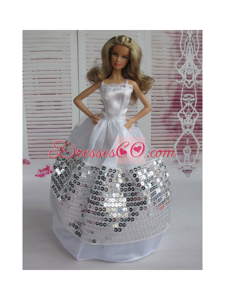 Ball Gown Party Clothes Sequins Quinceanera Doll Dress