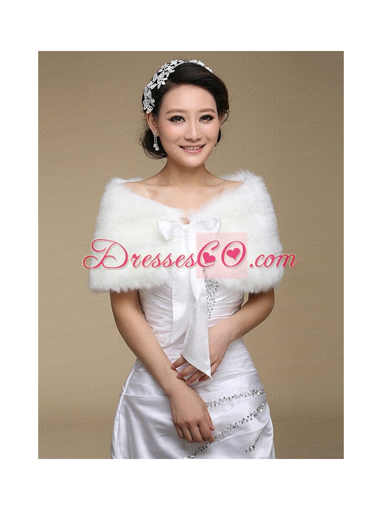 High Quality Bridal Shawl with Open Front