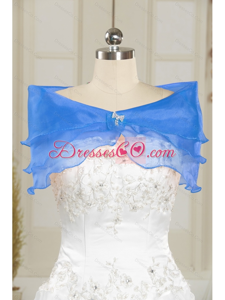 Detachable and Elegant Aqua Blue Sweet Sixteen Dress with Beading and Ruffles