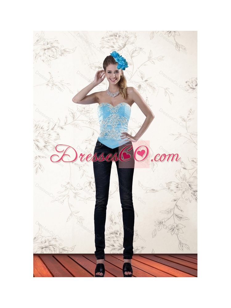 The Most Popular Ruffled Baby Blue Corset for