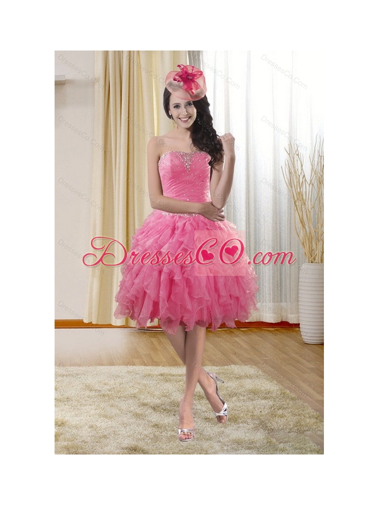 Most Popular  Prom Dress with Ruffles and Beading