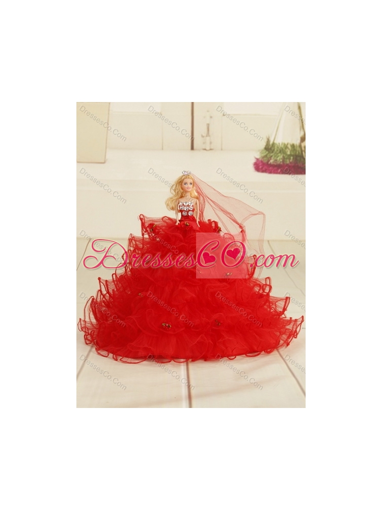 Detachable Quinceanera DressWith Beading and Ruffles