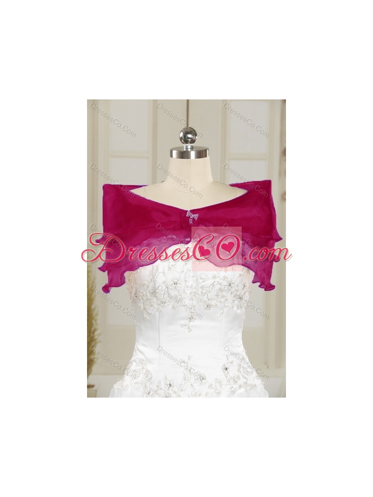 Detachable Multi Color Strapless Dress for Quince with Leopard Print