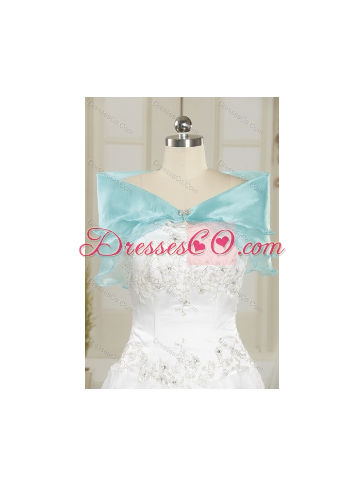 In Stock Strapless Multi Color Quinceanera Dress with Bowknot