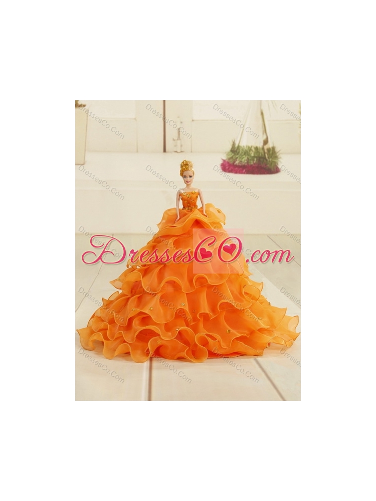 In Stock Multi Color Strapless Quinceanera Dress with Embroidery