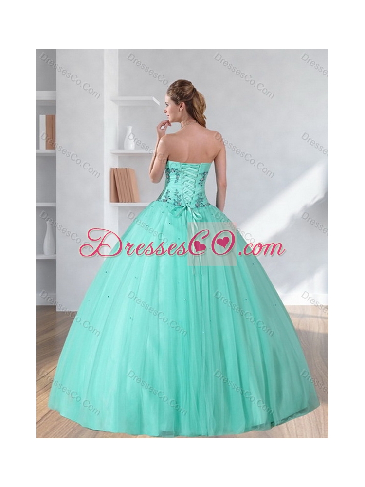 Perfect Appliques and Beading  Dress for Quince