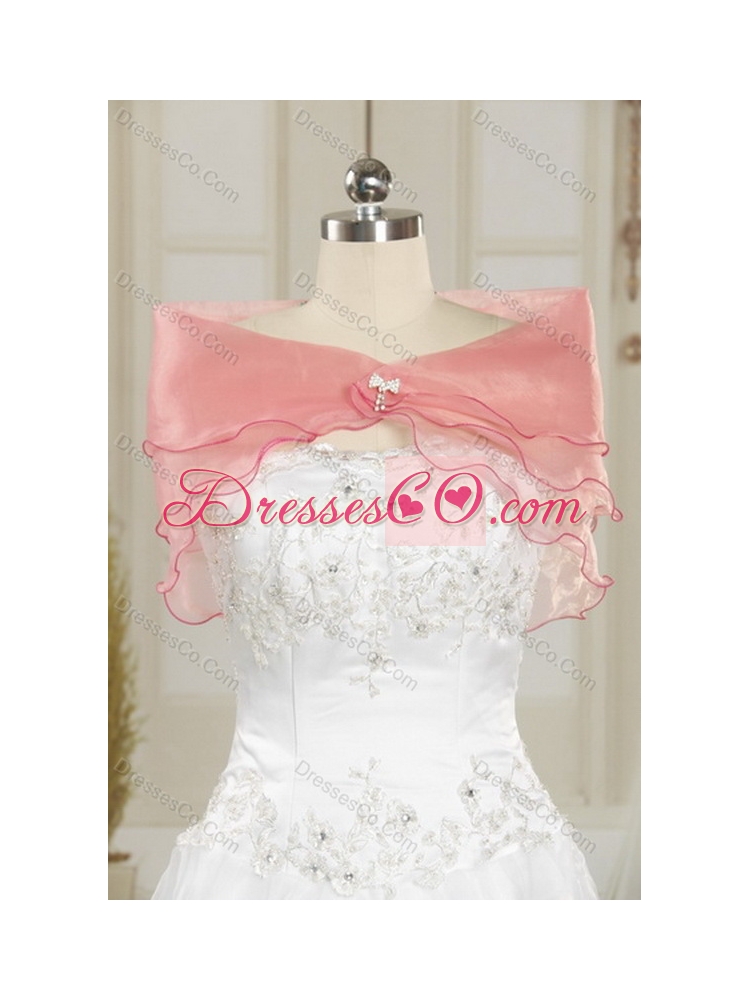 The Most Popular White and Black  Quinceanera Dress with Black Embroidery