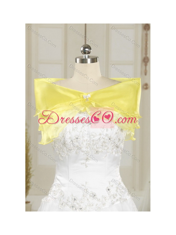 Pretty Strapless  Strapless Beading Quinceanera Dresses