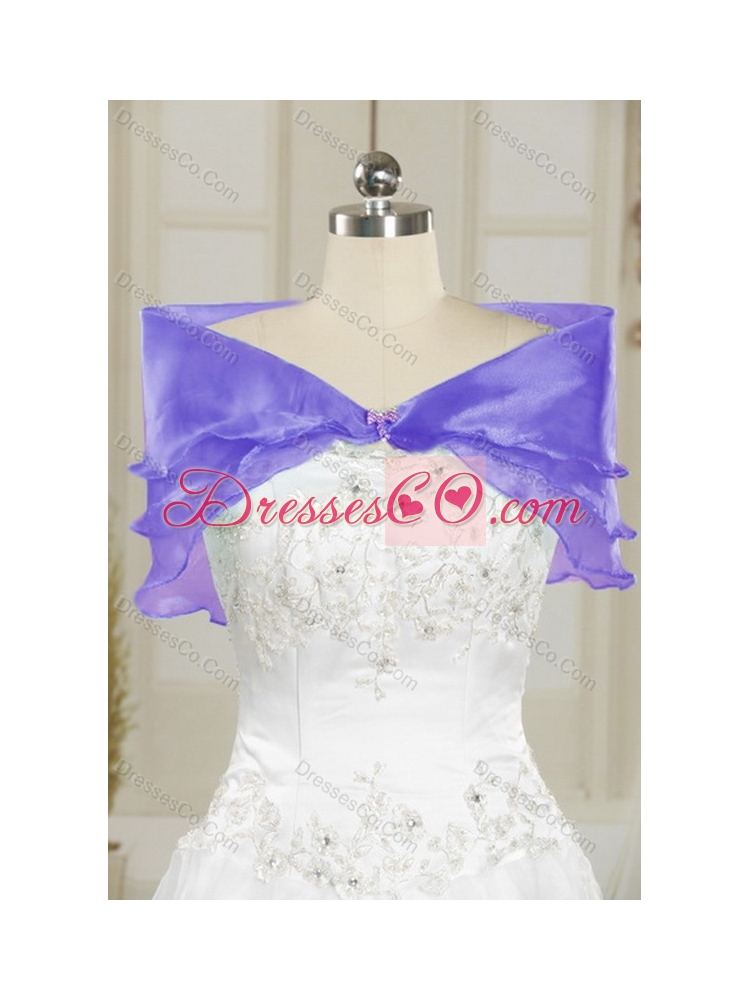 Fashionable and Unique Appliques and Ruffles Quince Dress in Multi Color