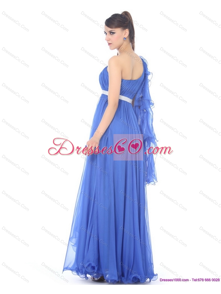 Perfect Halter Top Long Prom Dress with Sash and Ruffles