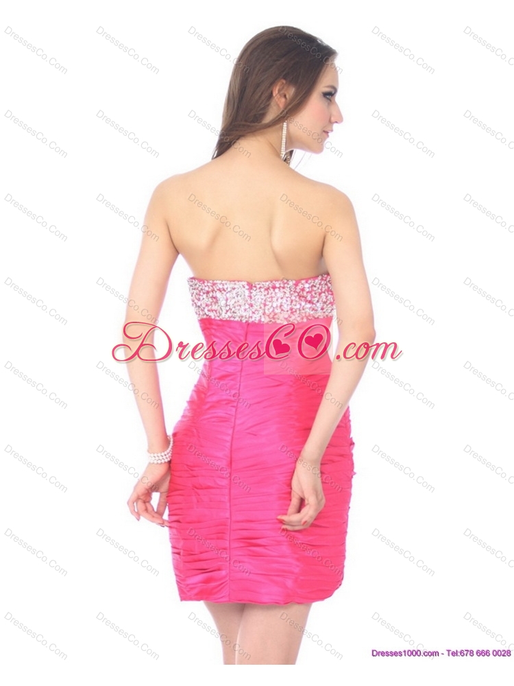 Delicate Beading and Ruching Prom Dress