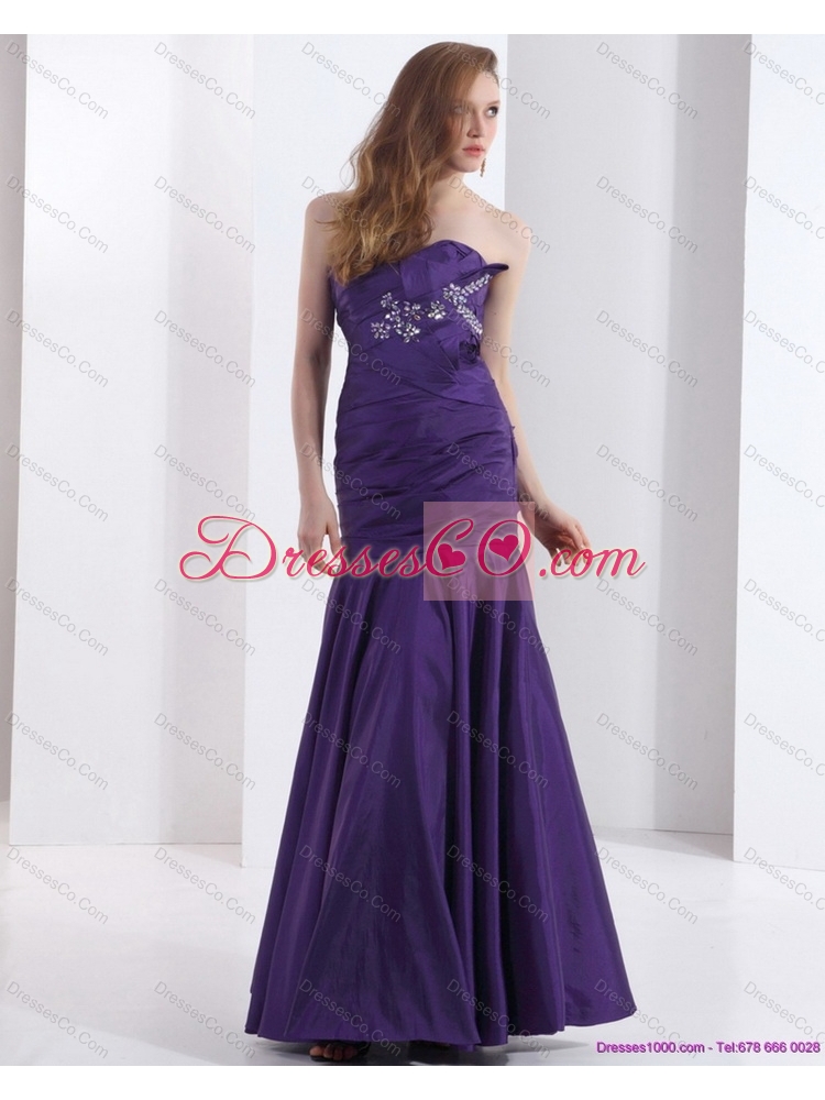 Popular Prom Dress with Beading and Ruching
