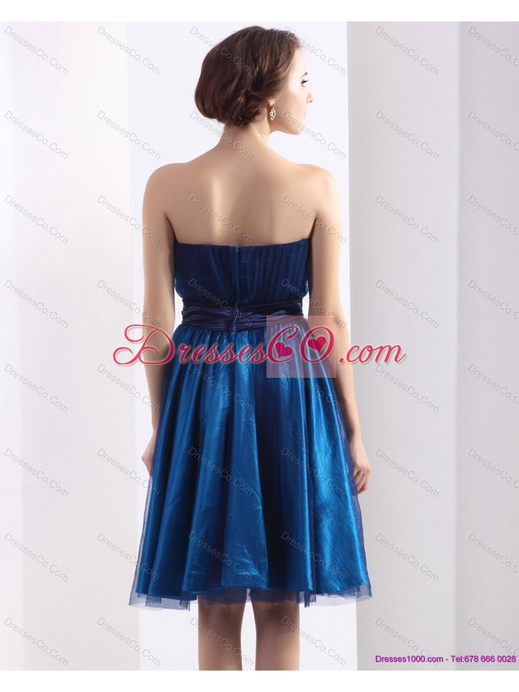 Mini Length Prom Dress with Belt and Beading