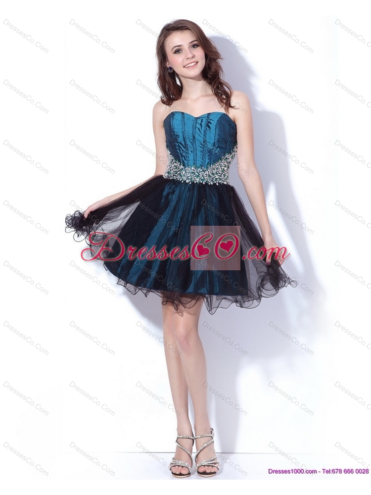 Multi Color Sequined and Ruffled Prom Dress