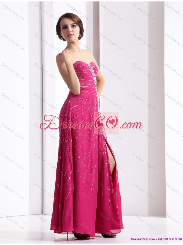 Pretty Floor Length Prom Dress with Beading