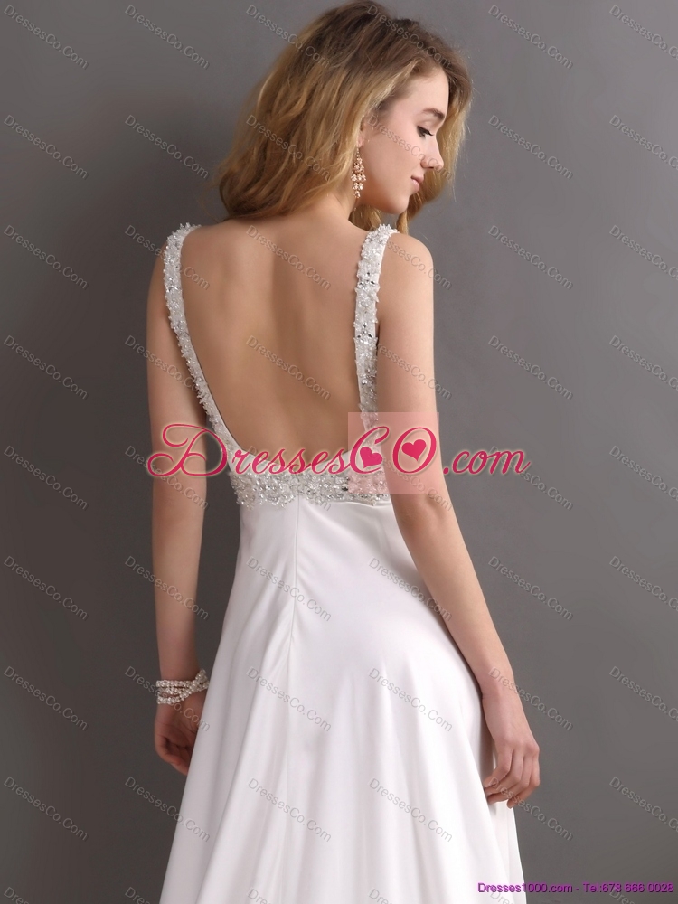 Inexpensive Straps Wedding Dress with Paillette for